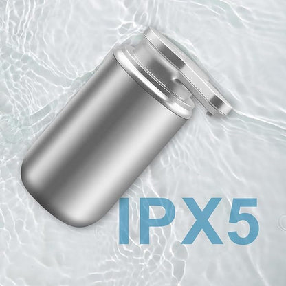 Mamiddle 12 oz. Automatic Soap Dispenser Stainless Steel with Sensor Infrared Soap Dispenser Electric IPX5 Waterproof USB-C Charging Motion Sensor for Kitchen & Bathroom (Silver Cyl)