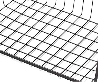 Under Shelf Storage Basket, Pantry Organizers and Laundry Room Organization Under Cabinet Shelf Multipurpose Metal Wire Basket for Kitchen, Office, Desk (32cm/12.6in)