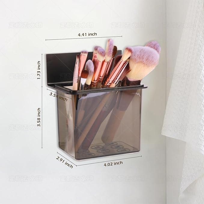 SOUNXUN® Toothbrush Holder Bathroom Toothbrush Holder Set Countertop Bathroom Organizer - Detachable Electric Toothbrush & Toothpaste Holder with draining Slots for Family & Small Bathrooms