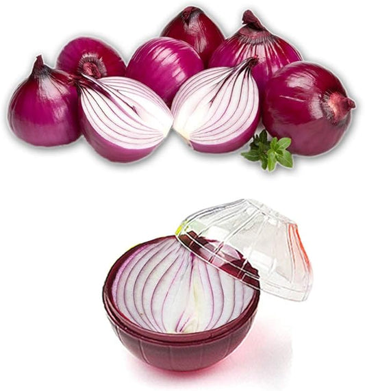DIMVKA Onion Storage Containers, Onion Saver Keeper Fruit and Vegetable Storage Holder for Fridge