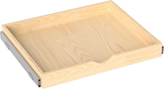 ZOINLIY Wooden Pull Out Cabinet Organizer, Slide Out Drawer for Kitchen Organizers and Storage, Soft Close, Heavy Duty, Fully Expandable