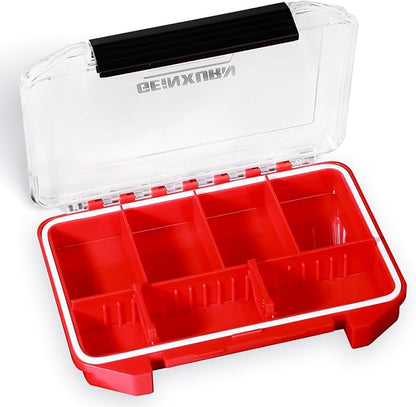 IPX4 Waterproof Small Storage Parts Organizer, Small Parts Case with Removable Dividers, Screwdriver Bit Set Box