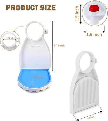 Laundry Detergent Cup Holder, 2 Pack, No More Mess or Leaks, Easy to Install, Suitable for Most Sizes Bottles, Unscented
