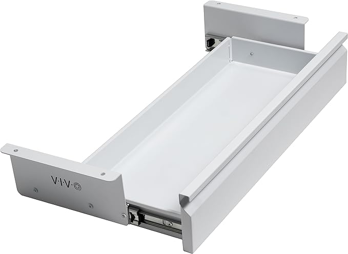 VIVO 22 inch Under Desk Slide Out Drawer Without Shell, Home Office Storage Organizer, White, DESK-AC03A-22W