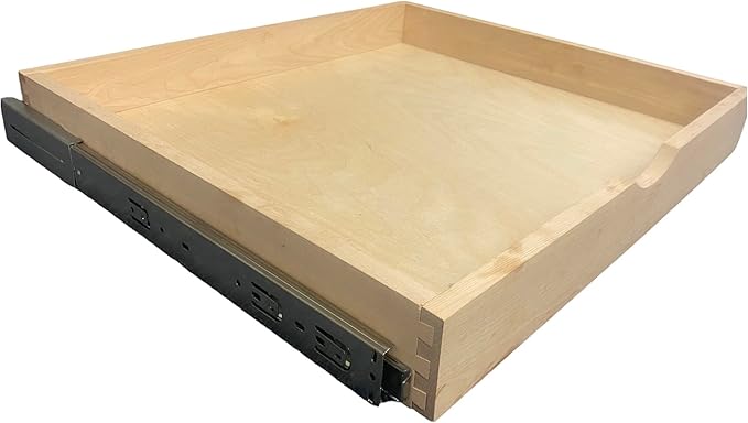 COUVER DIY Non-Assembled Birch Wood, Pull-Out Cabinet Organizers, Under Sink Organizers for Bathroom & Kitchen, Cabinet Slide-Out Organizers and Storage, Soft Closed Rail, 33 inch