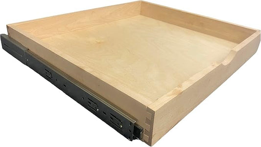 COUVER DIY Non-Assembled Birch Wood, Pull-Out Cabinet Organizers, Under Sink Organizers for Bathroom & Kitchen, Cabinet Slide-Out Organizers and Storage, Soft Closed Rail, 27 inch
