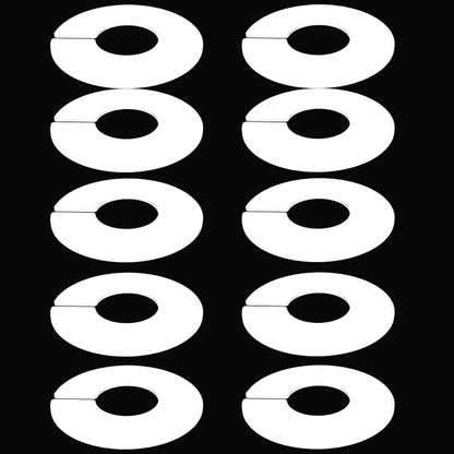 Closet Dividers for Hanging Clothes, Durable Plastic Wardrobe Organizers - Perfect for Closet Rods, Clothing Racks & Retail Display (30 Closet Dividers)