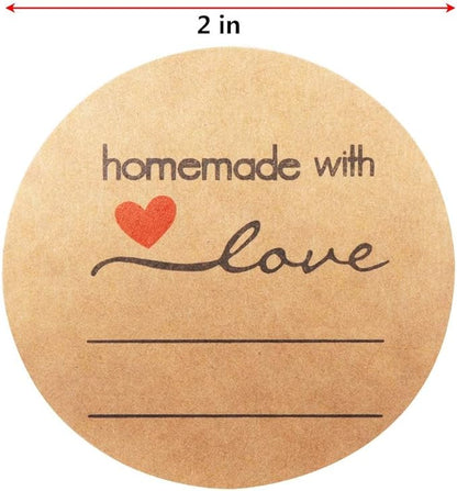 1000 Pcs Jam and Jelly Jar Canning Labels for Mason Jars and More(2" Round 500/roll. 2 Roll) with Lines for Writing- Jar Labels Jam, Jelly, and More