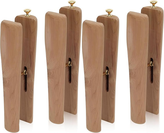 Cedar Boot Tree Shaft Shaper, 14 Inch Wooden Inserts for Men & Women’s Boots, Tall Boot Inserts Shape Holders