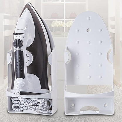 Wall Mount Ironing Board Hanger Iron Holder Space-Saving Household Bathroom Kitchen Closet Organizer Wall Rack Shelf