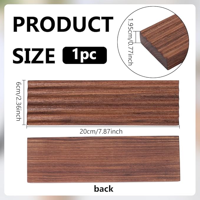 PH PandaHall Wooden Pen Tray 5 Groove Pens Holder 7.8x2.3x0.7inch Wave Pen Display Stand Rectangle Brown Desk Organizer Fountain Pens Holder for Home Office School Stationary Storage Supplies