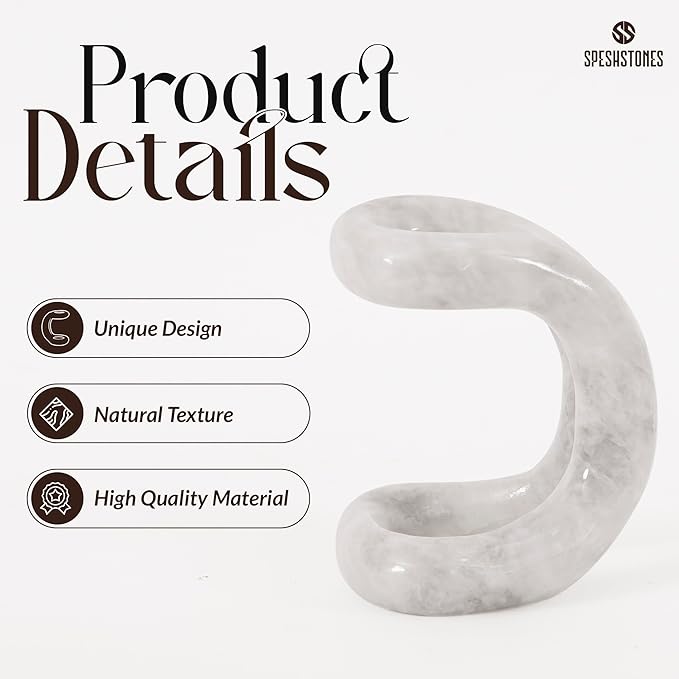 Marble Pen Holder for Desk 4 Inch White Pencil Holder for Desk Accessories & Workspace Organizers - Stone Stationary Holders for Office Decor - Pen Organizer for Gifts