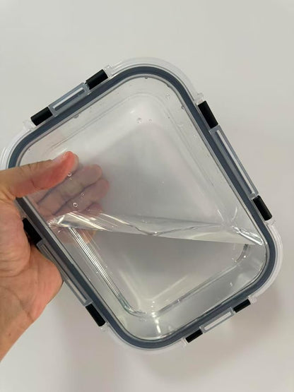 KEKEGO Glass Food Storage Containers Set of 5, Airtight Glass Meal Prep Containers, BPA-Free Lunch Containers for Microwave, Oven, Freezer & Dishwasher Safe（35oz）