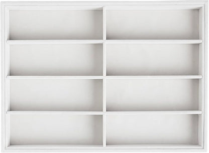 Frebeauty Sunglass Organizer,Velvet Glasses Organizer,8-Slot Sunglasses Tray for Drawer, Men's/Women's Sunglasses Box, Glasses Holder for Watch Stackable Eyeglass/Eyewear Display Tray(White)