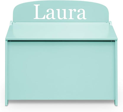 Delta Children Personalized MySize Deluxe Toy Box, Mint