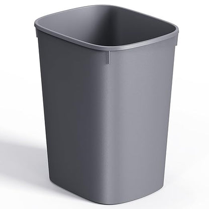 CEROELDA Small Bathroom Trash Can, 2.6 Gallon Slim Mini Garbage Can Small Trash Bin Plastic Waste Basket for Dorm Room, Bedroom, Office, Toilet (Grey)