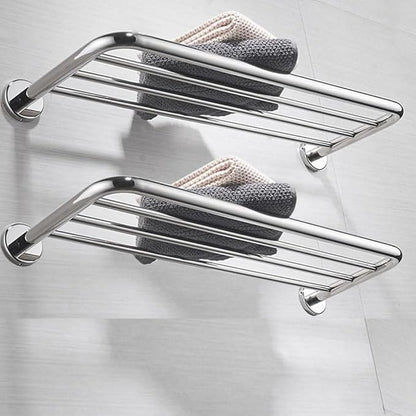 Hotel Towel Racks for Bathroom Wall Mounted, 30 Inch Towel Shelf for Bathroom, 2-Tier Bathroom Towel Rack, Polished Chrome