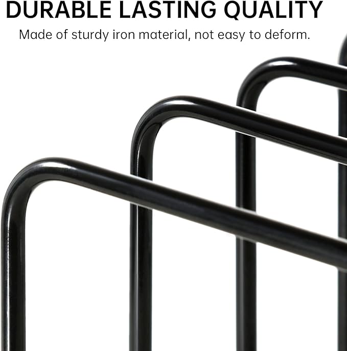 QSYZanZan Cutting Board Organizer (2 Pc), Kitchen Cabinet Organizer, Baking Sheet Holder with 5 Divided Slots, for Countertop or Cabinet Storage, Space Saving