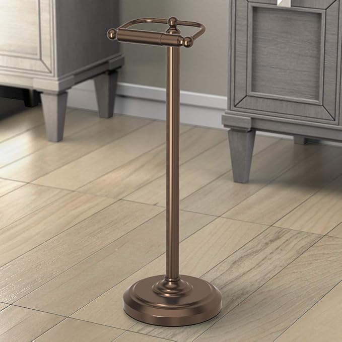 Gatco 1436BZ Pedestal Toilet Paper Holder, Bronze,Large