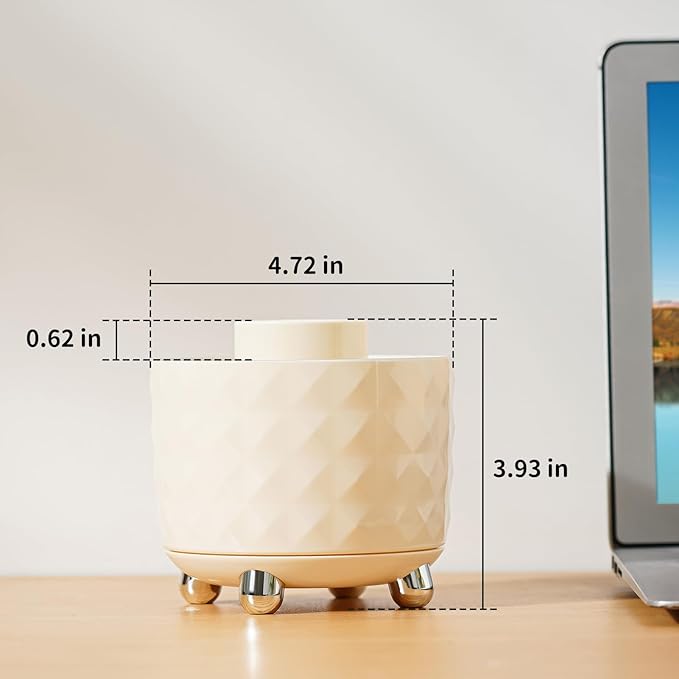 Marbrasse Desk Organizer, 360-Degree Rotating Pen Pencil Holder for Desk, Desk Organizers and Accessories with 5 Compartments Pencil Organizer (Milky white)