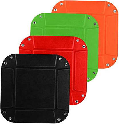 siduater Valet Tray Desktop Storage Organizer – Vegan Leather Catchall Tray Bedside Vanity Tray Nightstand Caddy Holder for Remote Controller, Watch, Keys, Phone, Wallet, Coin, Jewelry, Red
