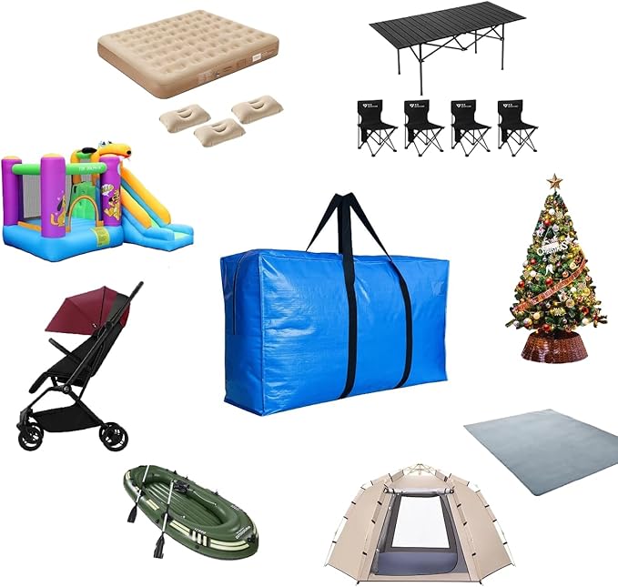 Extra Large Storage Bags, Jumbo Moving Tent Waterproof Storage Bags, Foldable Big XXL Duffle Bag for Travel, Christmas Tree Storage Bag 42x23x13.5inch