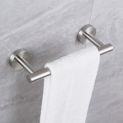 9-Inch Hand Towel Bar SUS304 Stainless Steel Bathroom Towel Holder Kitchen Dish Cloth Hanger RUSTPROOF Wall Mount Brushed Finish