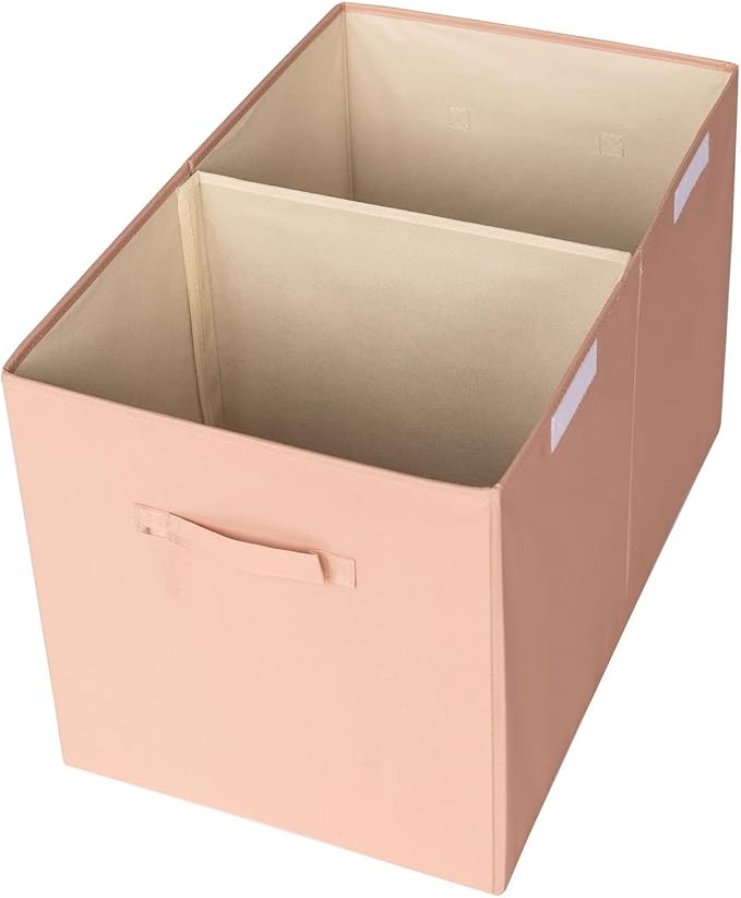 3 Sprouts Recycled Fabric Toy Chest Storage Box - Extra Large Toy Storage Box, Sturdy Toy Bins - Kids Organizer for Bedroom - Toybox Basket with Lid for Kids, Toddlers, Boys, Girls - Solid Clay
