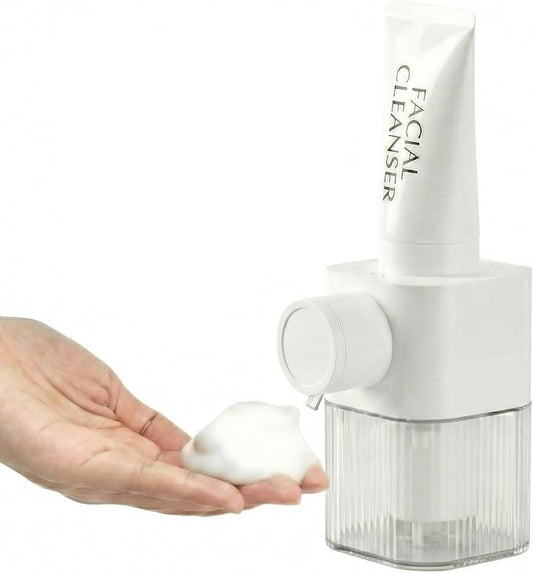 Automatic Facial Cleanser Foaming Dispenser, Touchless Infrared Foam Maker with Adjustable Output, Optimized for Liquid Face Wash, Compatible with Hand Soap & Body Wash, Rechargeable IPX6 Waterproof