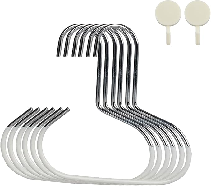 Durable Steel Hangers: Maximize Closet Space with Versatile Storage, Hat Organizer, Stainless Hat Hanger, Multifunctional Steel Hangers for Hats, Scarves, Belts, Ties, Bra, Anti-Slip (12, Grey)