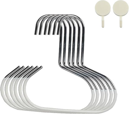 Durable Steel Hangers: Maximize Closet Space with Versatile Storage, Hat Organizer, Stainless Hat Hanger, Multifunctional Steel Hangers for Hats, Scarves, Belts, Ties, Bra, Anti-Slip (18, Grey)