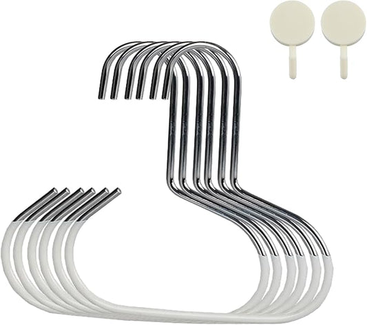 Durable Steel Hangers: Maximize Closet Space with Versatile Storage, Hat Organizer, Stainless Hat Hanger, Multifunctional Steel Hangers for Hats, Scarves, Belts, Ties, Bra, Anti-Slip (18, Grey)