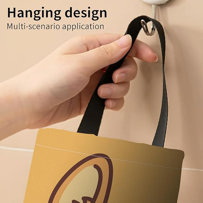 Plastic Bag Holder, Wall Mount Grocery Bag Organizer, Funny Hanging Trash Bag Storage Dispenser for Home Kitchen Cute Corig