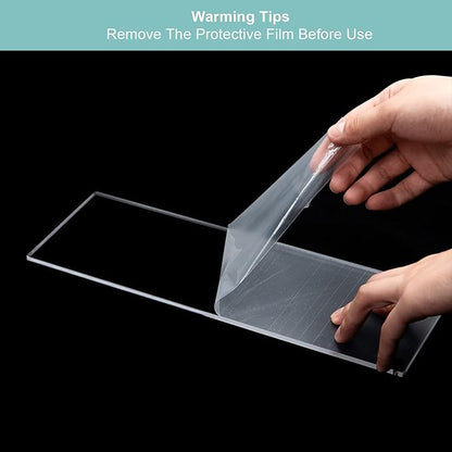 BYCY 2 Pack 2-Tier Clear Acrylic Display Stand Display Shelf for Dessert Jewels Figurines, Clear Cupcake Stand - 2 Pack ( 12" * 6.9" * 4.25" )