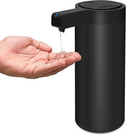 Mamiddle Automatic Soap Dispenser Stainless Steel with Sensor Infrared 9 oz. Soap Dispenser Electric IPX5 Waterproof USB-C Charging Motion Sensor for Kitchen & Bathroom (Black)