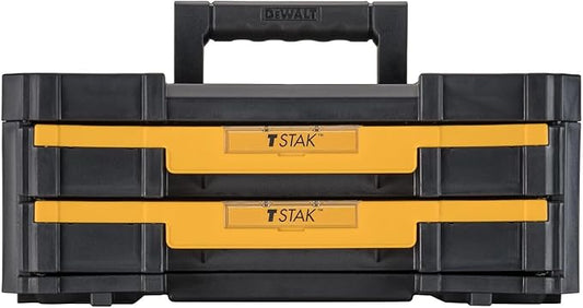 DEWALT TSTAK Tool Storage Organizer with Double Drawers, Holds Up to 16.5 lbs. (DWST17804)