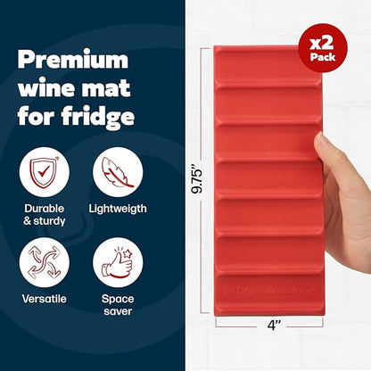 Cooks Innovations 2-Pack Drink Organizer for Fridge, Soda Can Refrigerator Organizers and Storage, Beer-Wine-Water Bottle Holder, Fridge Monkey - Durable Non-Slip&Roll