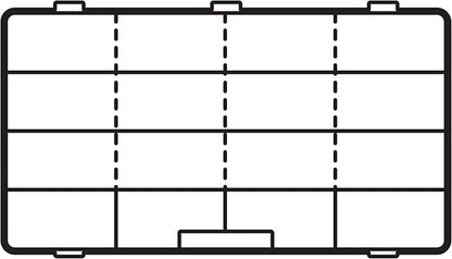 Flambeau Outdoors 7004R Tuff Tainer, Fishing Tackle Tray Box, Includes [9] Zerust Dividers, 16 Compartments - 16.5" x 9.75" x 3.25"