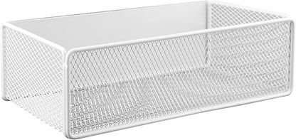 Magnetic Shelf for Washing Machine, Magnetic Basket Organizer, Magnetic- Storage Bin Box Container for Fridge, Magnetic- Basket Organizer for Laundry Kitchen (Large, White)