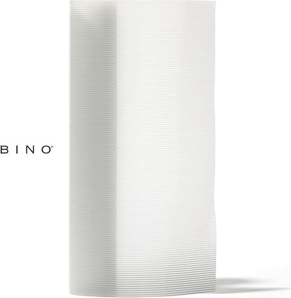 BINO | Kitchen Shelf Liner | Non Adhesive Shelf Liners for Kitchen Cabinets | Liners for Cabinets | Drawer Liner | Non Slip Roll (Ribbed - Clear)