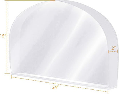 Kntiwiwo Shoulder Covers for Hanging Clothes (Set of 10) Breathable Garment Dust Covers Clothes Protectors Covers for Closet with 2" Gusset for Suit, Coats, Jackets, Dress
