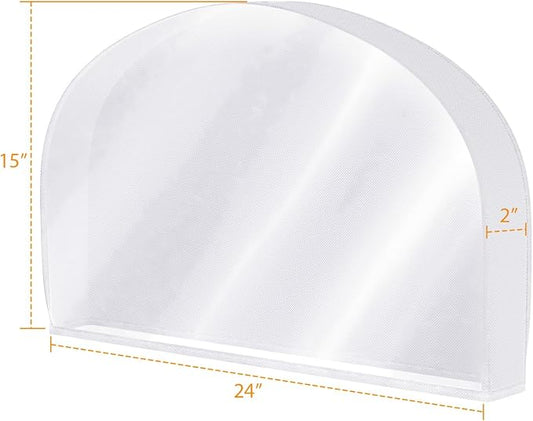 Kntiwiwo Shoulder Covers for Hanging Clothes (Set of 10) Breathable Garment Dust Covers Clothes Protectors Covers for Closet with 2" Gusset for Suit, Coats, Jackets, Dress