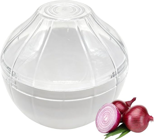 Jeukwud Onion Keeper, Onion Storage Containers, Garlic Shaped Food Saver, Fruit & Vegetable Storage Holder, Sealing Box for Refrigerators