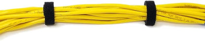 16ft x 1/2 inch Hook Loop Cable Ties Roll | ENVISIONED Multipurpose Fastening Reusable Straps | Cut-To-Length Self Gripping Fastener | Cable Management Tape (White)