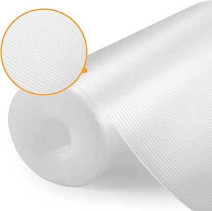 Glotoch Shelf and Drawer Liner for Kitchen Cabinet,12in x 30FT Non-Adhesive Cabinet Liners for Shelves Non Slip Waterproof Contact Paper for Cabinets Pantry Fridge EVA Wire Shelf Liner,Clear