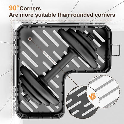 Getsrichfc Large Capacity Shower Caddy, Heavy-Duty Adhesive Shower Organizers with Custom Aesthetic Design Soap, No Drilling Corner Shower Shelves, 5 Hooks for Bathroom Accessories - 3 Pack