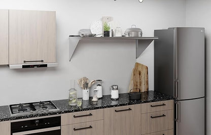 AmGood 48" Long X 24" Deep Stainless Steel Wall Shelf | NSF Certified | Appliance & Equipment Metal Shelving | Kitchen, Restaurant, Garage, Laundry, Utility Room