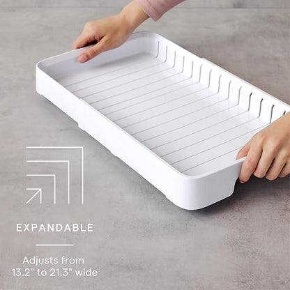 YouCopia StoraLid Expandable Food Container Lid Organizer with Tall Dividers, 40 Lid, Premium Edition