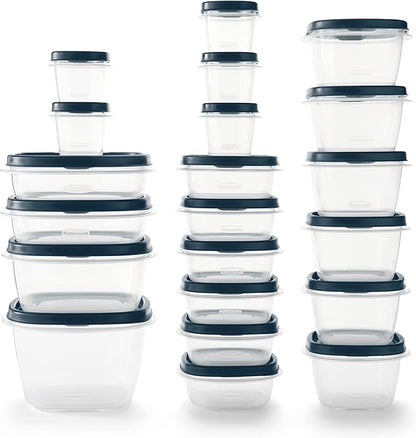 Rubbermaid EasyFindLids Food Storage Containers in Special-Edition Insignia Blue, 42 Piece
