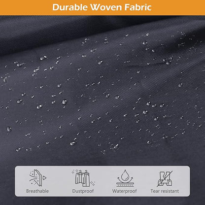 MISSLO 54" Garment Bags for Travel for Women Waterproof Dress Bags for Gowns Long Dress Cover for Gowns, Coats, Suits, Black, 3 Packs